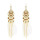 E-4855 4 Colors Trendy Alloy Tassel Bead Feather Earring For Women Jewelry Design