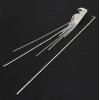 E-4852 Luxury Bird Shape Rhinestone Long Drop Statement Earrings for Bridal Wedding Party Jewelry
