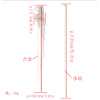 E-4852 Luxury Bird Shape Rhinestone Long Drop Statement Earrings for Bridal Wedding Party Jewelry