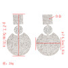 E-4857 5 Colors  Sheet Metal Drop Earring For Women Jewelry Design