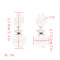 E-4853 2 colors Bohemian Vintage Silver Gold Round Oval Ball Tassel Dangle Earrings Drop Earrings Personality Women Ear Jewelry