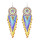 E-4863 * Handmade Bohemian Big Long Drop Dangle Earrings Fringe Tassel Beaded Earring