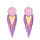 E-4863 * Handmade Bohemian Big Long Drop Dangle Earrings Fringe Tassel Beaded Earring