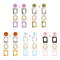 E-4864 5 Colors Trendy Resin Three Section Drop Earring For Women Jewelry Design