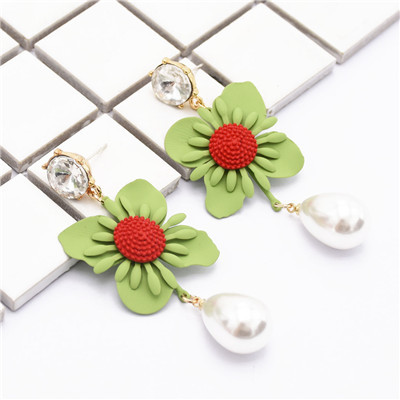 E-4861 Fashion Earrings Drop Beautiful Flower Earring for Wedding