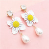 E-4861 Fashion Earrings Drop Beautiful Flower Earring for Wedding