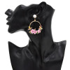 E-4868 Trendy Alloy Flower Pearl Simple Elegant Earring For Women Jewelry Deisgn