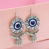 E-4870 Vintage Silver Tassel Drop Dangle Earrings For Women Jewelry Design