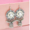 E-4870 Vintage Silver Tassel Drop Dangle Earrings For Women Jewelry Design