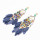 E-4877 5 Colors Trendy Alloy Tassel Bead Feather Earring For Women Jewelry Design