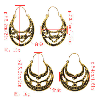 E-4872 2 Styles Vintage Bohemian Drop Earring For Women Jewelry Design