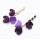 E-4878 6 Colors Trendy Acrylic Flower long Pendant  Drop Earrings Crystal Dangle Earrings For Women Jewelry Design