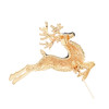 N-7119 2 Colors Unique Crystal Shinning Deer Shaped Pendant  Necklaces Long Chains Necklace Scarf Brooches Charming Jewelry