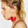 E-4876 5 Colors Trendy Alloy Cotton Thread Tassel  Drop Earring For Women Jewelry Design
