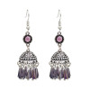 E-4883 Bohemian Tassel Acylic Beads Pendants Drop Dangle Earrings Statement Earring Fish Hook Earring for Women