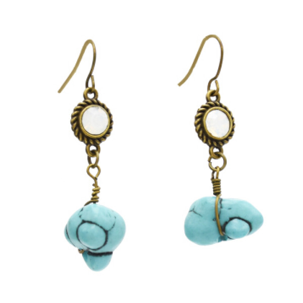 E-4892 2 Style Vintage Geometric Shape Long Drop Earrings for Women Boho Party Jewelry
