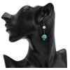 E-4892 2 Style Vintage Geometric Shape Long Drop Earrings for Women Boho Party Jewelry