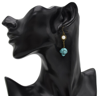 E-4892 2 Style Vintage Geometric Shape Long Drop Earrings for Women Boho Party Jewelry