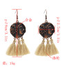 E-4890 3 Colors  Bronze thread Thread Tassel Drop Dangle Earrings Jewelry