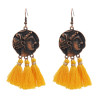 E-4890 3 Colors  Bronze thread Thread Tassel Drop Dangle Earrings Jewelry