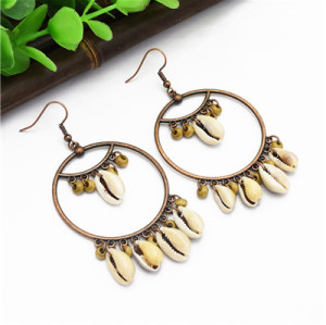 E-4888 3 Colors Trendy Simple Style Shell Drop Earring For Women Jewelry Design