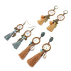 E-4893 3 Styles Vintage Bronze Bohemian Dream catcher Thread Tassel Dangle Earrings