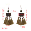 E-4889 Trendy Ethnic Thread Long Tassel Drop Earrings For Women Jewelry Design