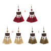 E-4889 Trendy Ethnic Thread Long Tassel Drop Earrings For Women Jewelry Design