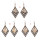E-4894 Vintage Alloy Hollow Out Big Fashion  Rhombus Dangle Drop Earrings  Geometric Earrings