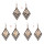 E-4894 Vintage Alloy Hollow Out Big Fashion Rhombus Dangle Drop Earrings Geometric Earrings