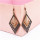 E-4894 Vintage Alloy Hollow Out Big Fashion  Rhombus Dangle Drop Earrings  Geometric Earrings