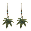 E-4902 5 Styles Bohemian Vintage Bronze Flower Leaf Butterfly Owl Drop Earrings for Women Party Jewelry