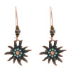 E-4902 5 Styles Bohemian Vintage Bronze Flower Leaf Butterfly Owl Drop Earrings for Women Party Jewelry