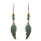 E-4902 5 Styles Bohemian Vintage Bronze Flower Leaf Butterfly Owl Drop Earrings for Women Party Jewelry