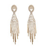 E-4897 Lightweight Tassel Waterdrop Drop Earrings Multilayer Rhinestone Earring for Bride Jewelry Valentine's Day Gift