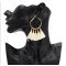 E-4899 4 Colors Fashion Boho Tassel Hoop Earrings for Women Bohemia Statement Fringe Earings Circle Vintage Geometric Jewelry
