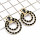 E-4898 3 Colors Trendy Suede Round Drop Earrings For Women Jewelry Jewelry