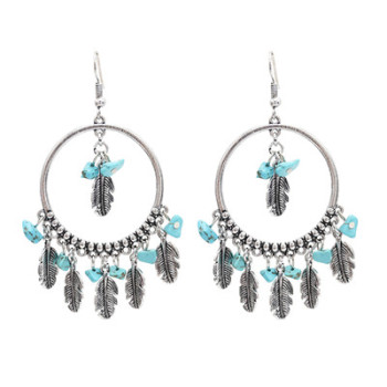 E-4907 2 Styles Bohemian Vintage Silver Drop Tassel Earring For Women Jewelry Design