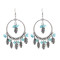 E-4907 2 Styles Bohemian Vintage Silver Drop Tassel Earring For Women Jewelry Design