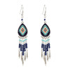 E-4907 2 Styles Bohemian Vintage Silver Drop Tassel Earring For Women Jewelry Design
