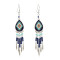 E-4907 2 Styles Bohemian Vintage Silver Drop Tassel Earring For Women Jewelry Design