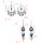 E-4907 2 Styles Bohemian Vintage Silver Drop Tassel Earring For Women Jewelry Design