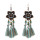 E-4908 3 Styles Vintage Ethnic Cotton Thread Long Tassel Drop Earrings for Women Boho Festival Party Jewelry