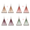 E-4911 Vintage Alloy Hollow Out Big Fashion  Triangle Dangle Drop Earrings Geometric Earrings