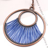 E-4912 Vintage Alloy Hollow Out Big Fashion Round Circles Dangle Drop Earrings Geometric Earrings