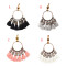 N-7122 Handmade Bohemian Embroidery Tassel Fringe Leather Pendant Necklace