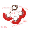 N-7123 Bohemian Vintage Ethnic Leather Rope Chains Pendant Necklaces Elegant Vintage Bronze Circles Long Tassel Drop Earrings Jewelry Set E-4929