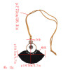 N-7124 8 Color Handmade Bohemian Embroidery Tassel Fringe Leather Pendant Necklace