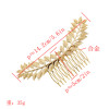 F-0533 New Fashion Gold Silver Metal Leaf Hair Comb Wedding Party Hair Accessories