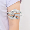 B-0915 2 Colors Trendy Alloy Multi-Storey Vane Arm Bracelet Jewelry Design